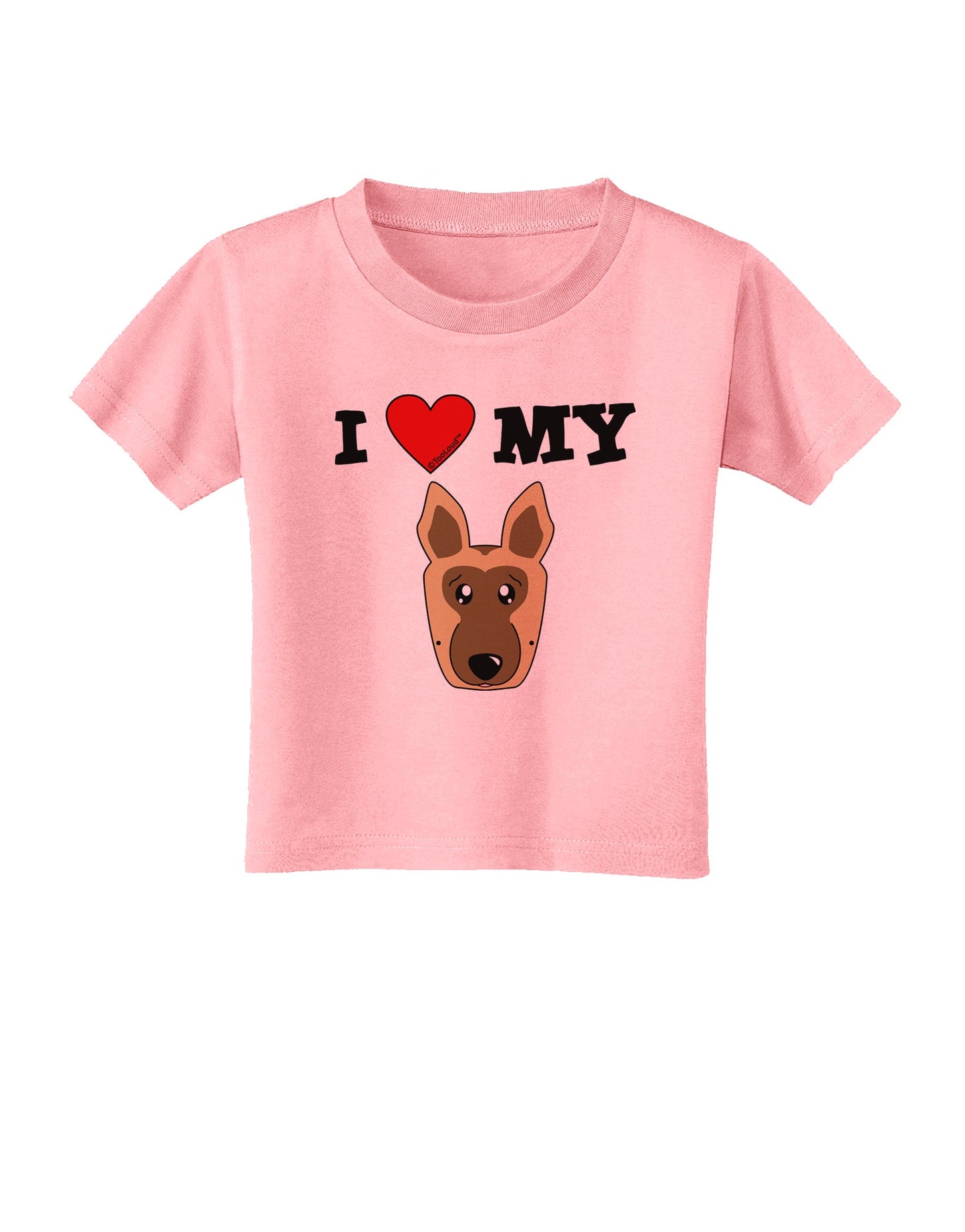 I Heart My - Cute German Shepherd Dog Toddler T-Shirt by TooLoud-Toddler T-Shirt-TooLoud-Candy-Pink-2T-Davson Sales
