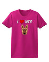 I Heart My - Cute German Shepherd Dog Womens Dark T-Shirt by TooLoud-Womens T-Shirt-TooLoud-Hot-Pink-Small-Davson Sales