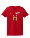 I Heart My - Cute German Shepherd Dog Womens Dark T-Shirt by TooLoud-Womens T-Shirt-TooLoud-Red-X-Small-Davson Sales