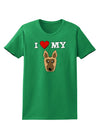 I Heart My - Cute German Shepherd Dog Womens Dark T-Shirt by TooLoud-Womens T-Shirt-TooLoud-Kelly-Green-X-Small-Davson Sales