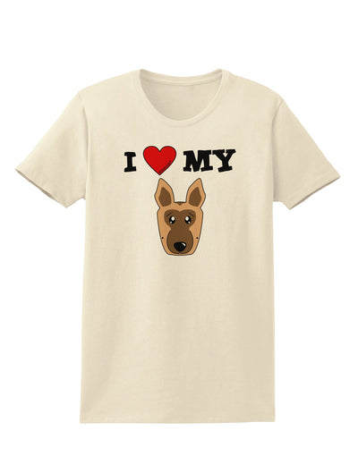 I Heart My - Cute German Shepherd Dog Womens T-Shirt by TooLoud-Womens T-Shirt-TooLoud-Natural-X-Small-Davson Sales