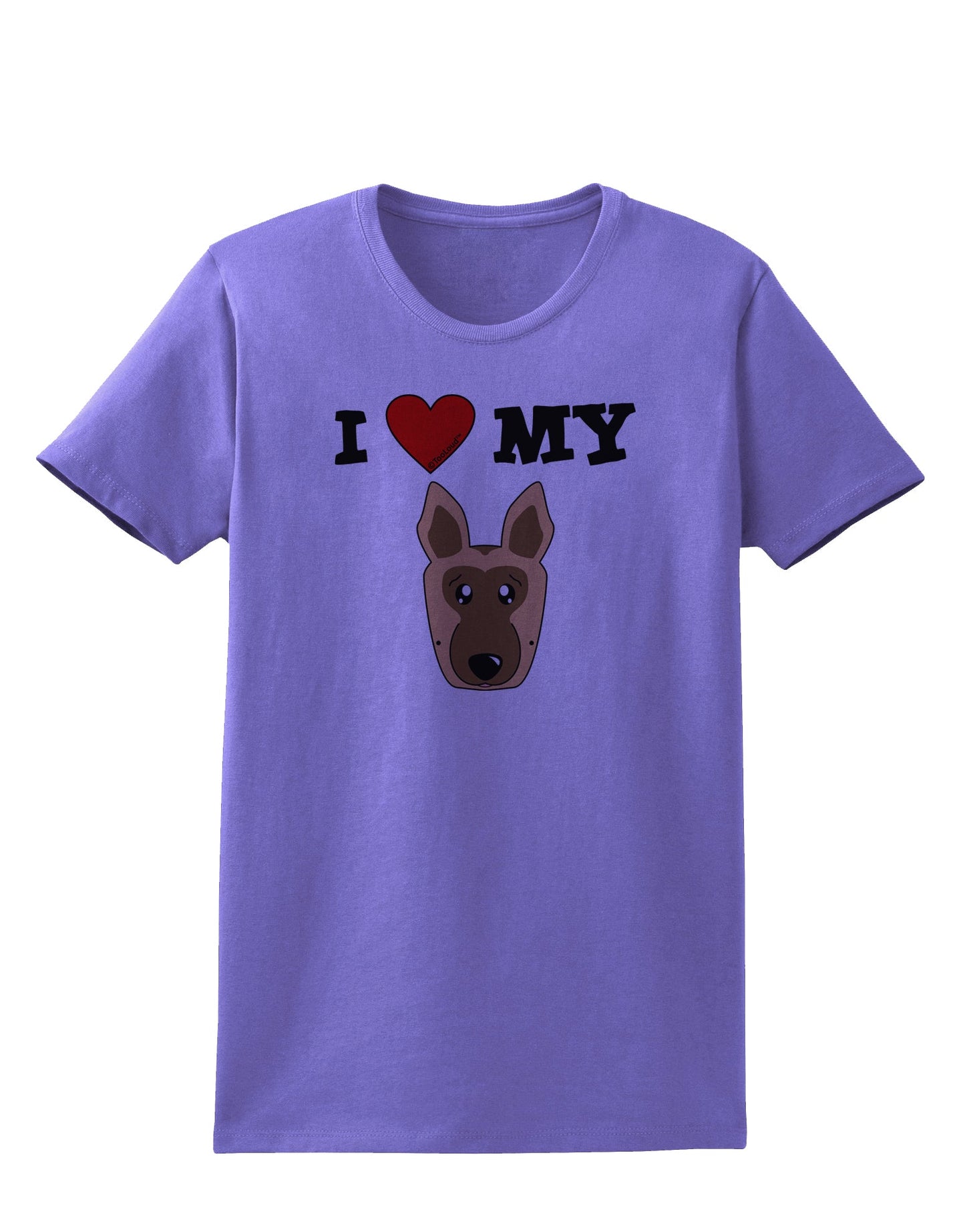 I Heart My - Cute German Shepherd Dog Womens T-Shirt by TooLoud-Womens T-Shirt-TooLoud-Violet-X-Small-Davson Sales