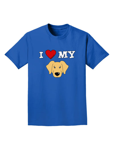 I Heart My - Cute Golden Retriever Dog Adult Dark T-Shirt by TooLoud-Mens T-Shirt-TooLoud-Royal-Blue-Small-Davson Sales