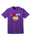 I Heart My - Cute Golden Retriever Dog Adult Dark T-Shirt by TooLoud-Mens T-Shirt-TooLoud-Purple-Small-Davson Sales