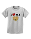 I Heart My - Cute Golden Retriever Dog Childrens T-Shirt by TooLoud-Childrens T-Shirt-TooLoud-AshGray-X-Small-Davson Sales