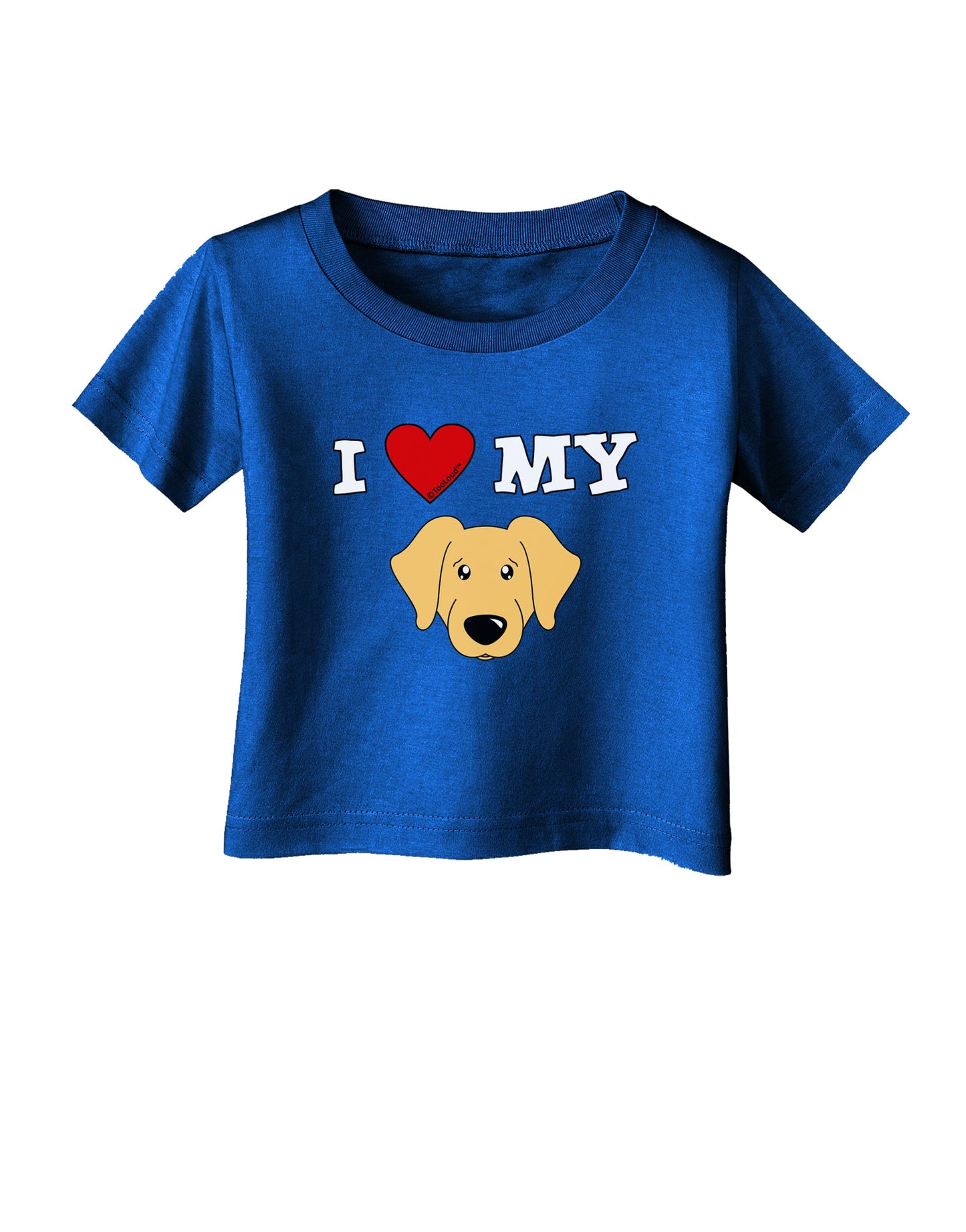 I Heart My - Cute Golden Retriever Dog Infant T-Shirt Dark by TooLoud-Infant T-Shirt-TooLoud-Royal-Blue-06-Months-Davson Sales
