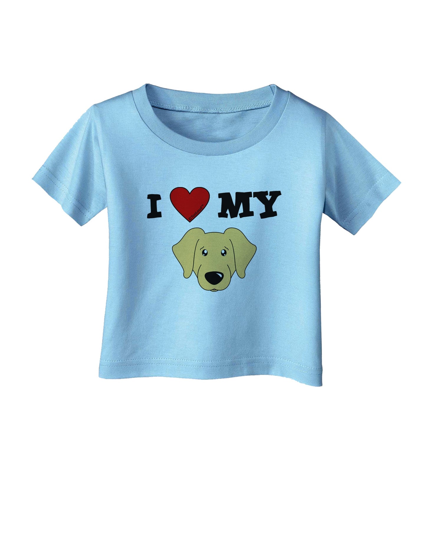 I Heart My - Cute Golden Retriever Dog Infant T-Shirt by TooLoud-Infant T-Shirt-TooLoud-Aquatic-Blue-06-Months-Davson Sales