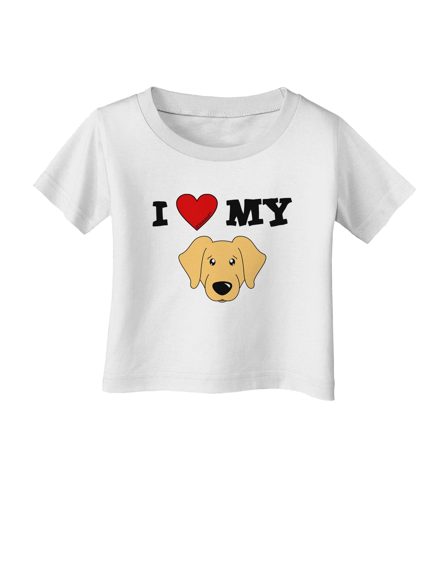 I Heart My - Cute Golden Retriever Dog Infant T-Shirt by TooLoud-Infant T-Shirt-TooLoud-White-06-Months-Davson Sales