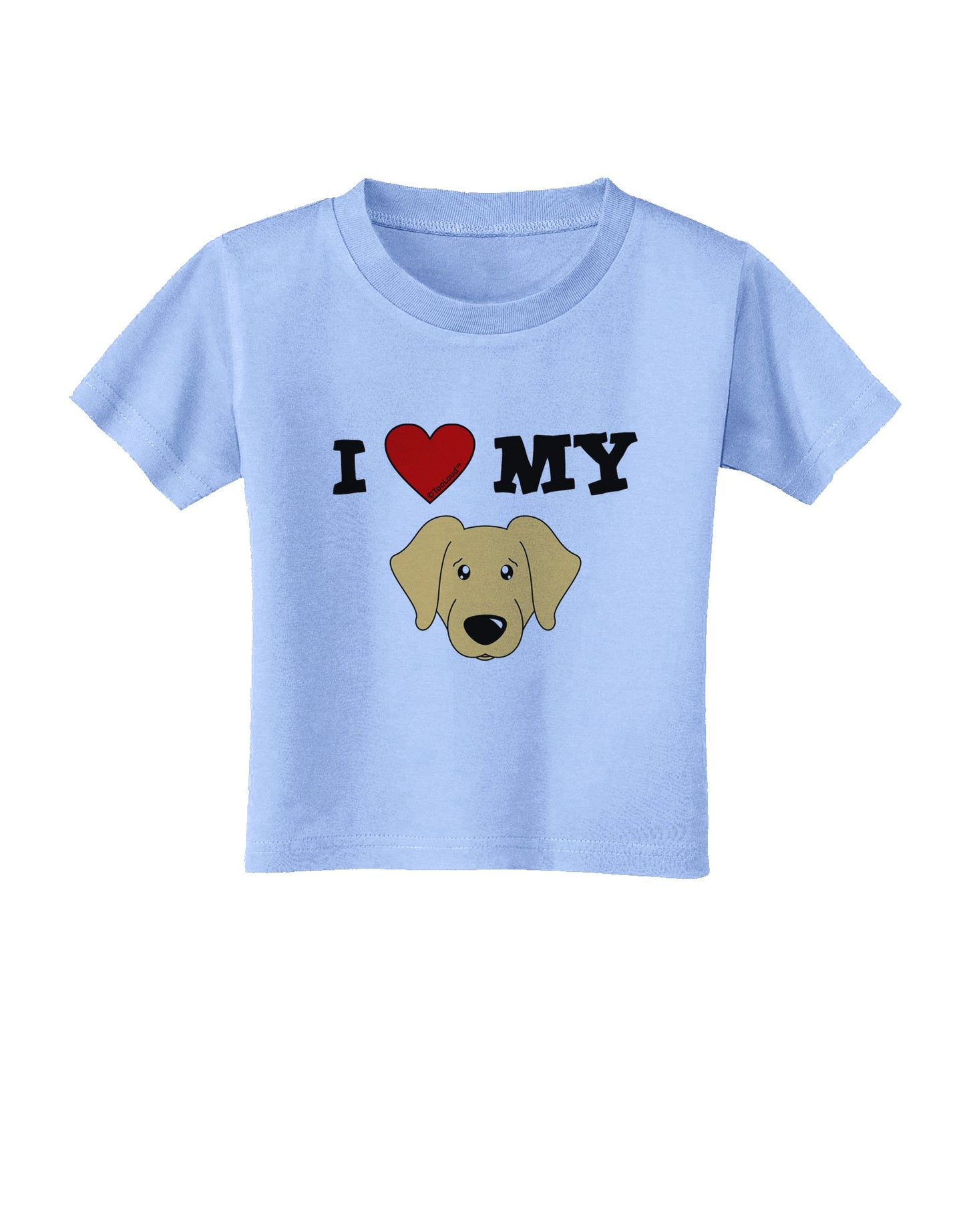 I Heart My - Cute Golden Retriever Dog Toddler T-Shirt by TooLoud-Toddler T-Shirt-TooLoud-Aquatic-Blue-2T-Davson Sales