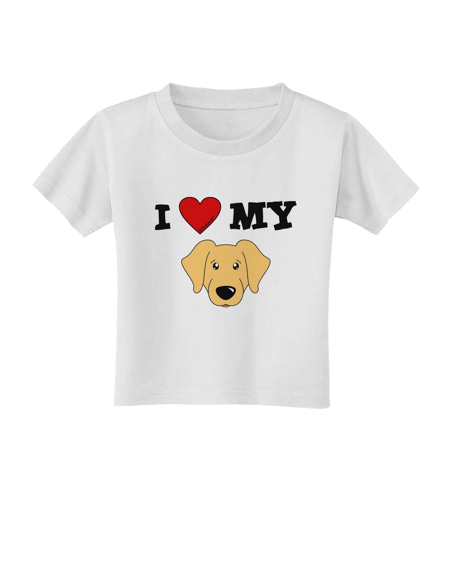 I Heart My - Cute Golden Retriever Dog Toddler T-Shirt by TooLoud-Toddler T-Shirt-TooLoud-White-2T-Davson Sales