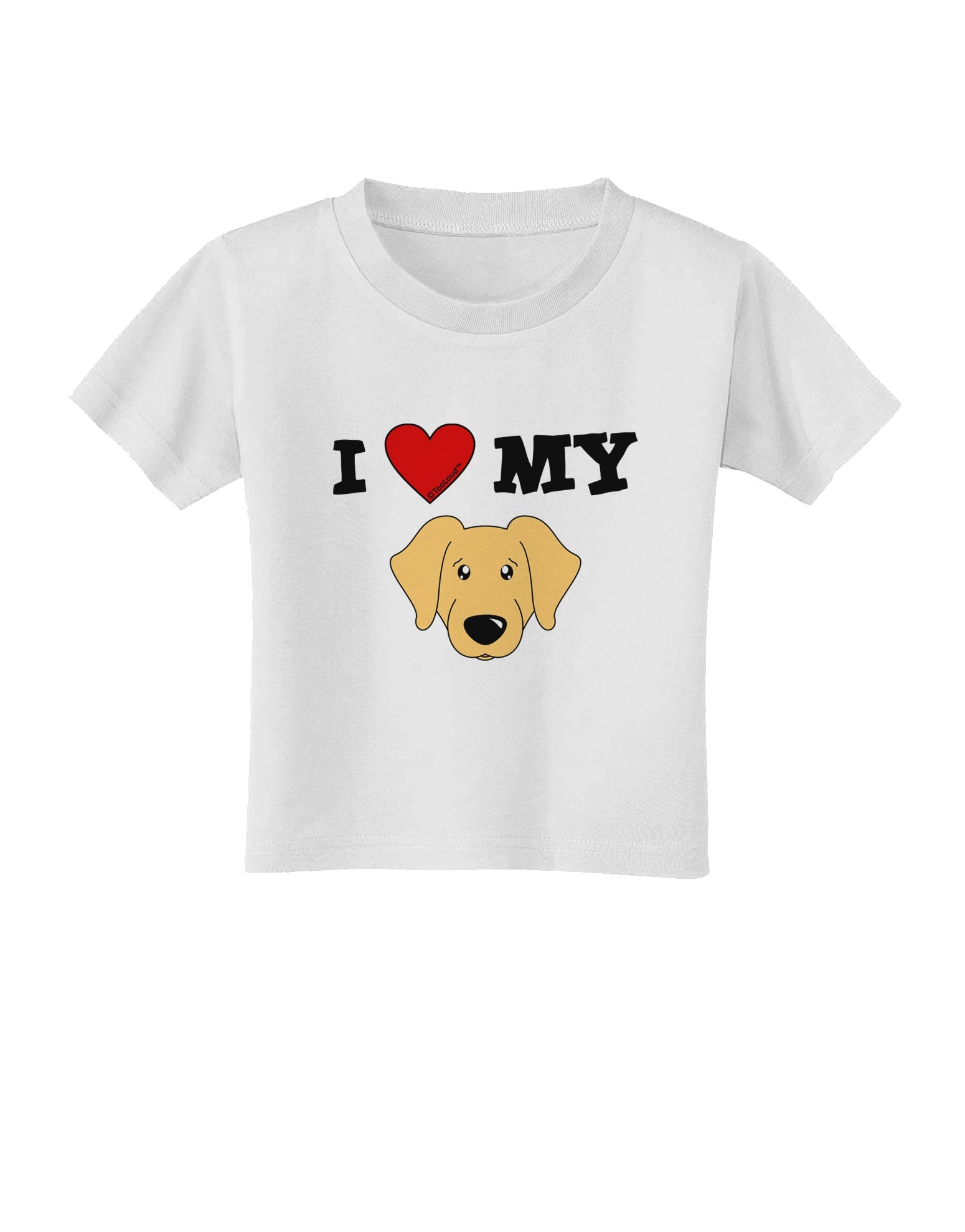 I Heart My - Cute Golden Retriever Dog Toddler T-Shirt by TooLoud-Toddler T-Shirt-TooLoud-White-2T-Davson Sales