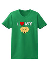 I Heart My - Cute Golden Retriever Dog Womens Dark T-Shirt by TooLoud-Womens T-Shirt-TooLoud-Kelly-Green-X-Small-Davson Sales