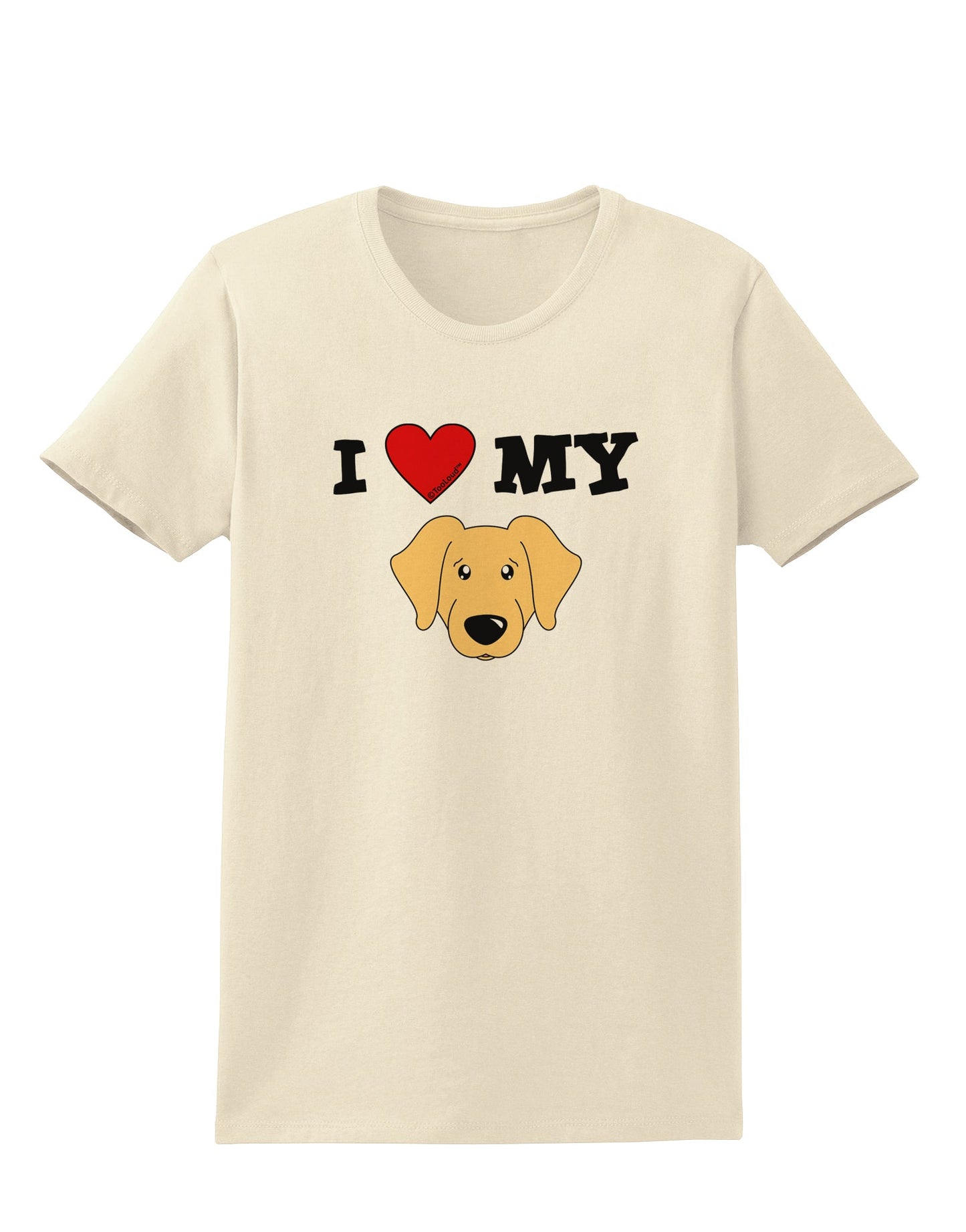 I Heart My - Cute Golden Retriever Dog Womens T-Shirt by TooLoud-Womens T-Shirt-TooLoud-Natural-X-Small-Davson Sales
