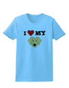 I Heart My - Cute Golden Retriever Dog Womens T-Shirt by TooLoud-Womens T-Shirt-TooLoud-Aquatic-Blue-X-Small-Davson Sales