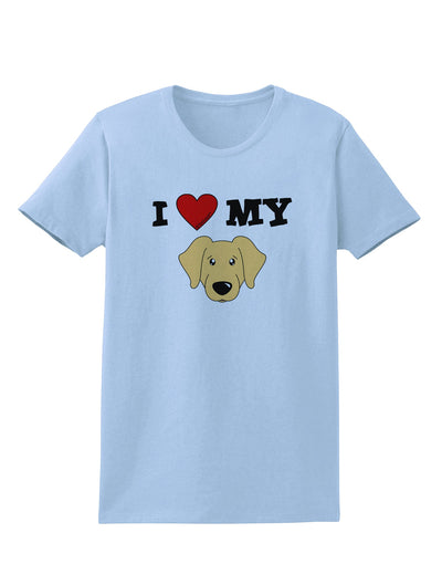 I Heart My - Cute Golden Retriever Dog Womens T-Shirt by TooLoud-Womens T-Shirt-TooLoud-Light-Blue-X-Small-Davson Sales