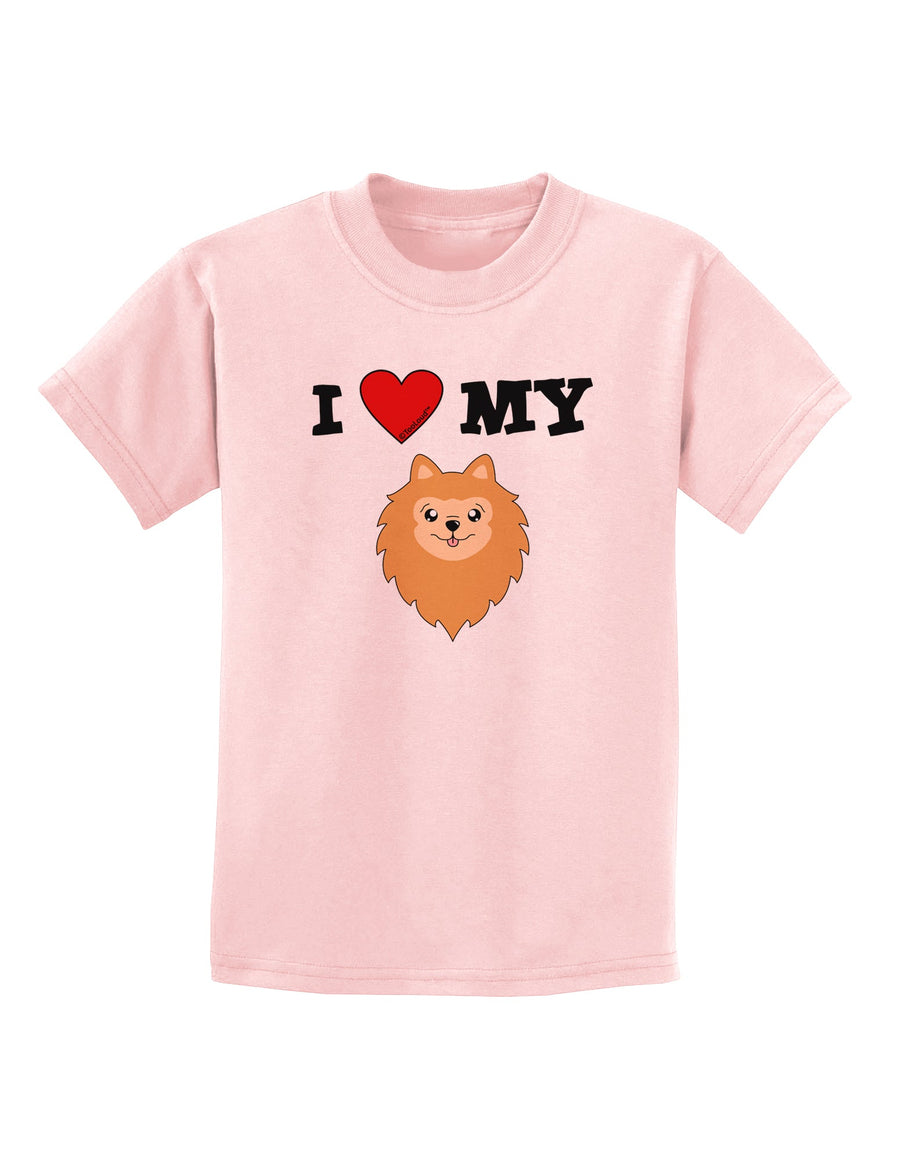 I Heart My - Cute Pomeranian Dog Childrens T-Shirt by TooLoud-Childrens T-Shirt-TooLoud-White-X-Small-Davson Sales