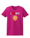 I Heart My - Cute Pomeranian Dog Womens Dark T-Shirt by TooLoud-Womens T-Shirt-TooLoud-Hot-Pink-Small-Davson Sales