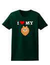 I Heart My - Cute Pomeranian Dog Womens Dark T-Shirt by TooLoud-Womens T-Shirt-TooLoud-Forest-Green-Small-Davson Sales