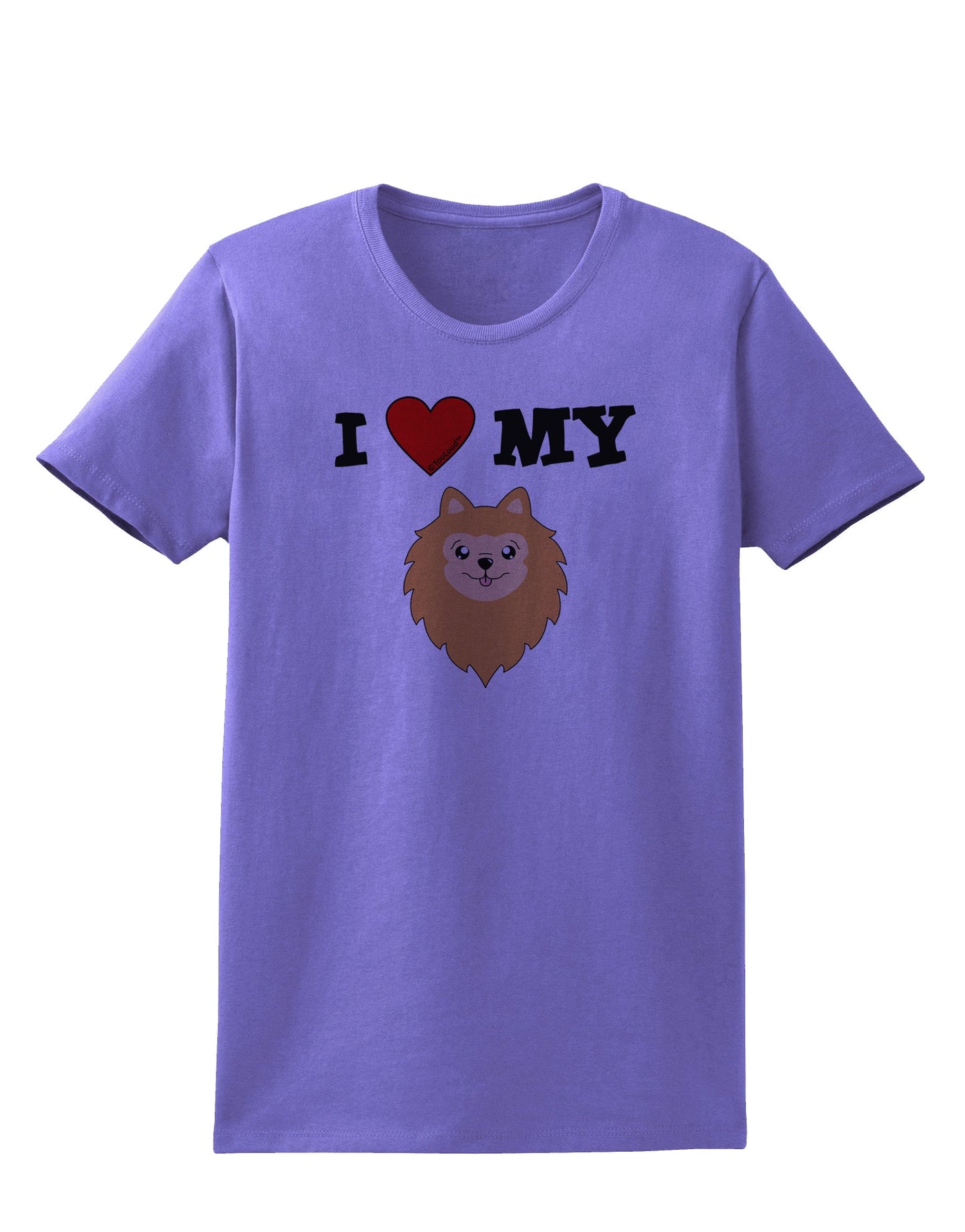 I Heart My - Cute Pomeranian Dog Womens T-Shirt by TooLoud-Womens T-Shirt-TooLoud-Violet-X-Small-Davson Sales