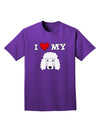 I Heart My - Cute Poodle Dog - White Adult Dark T-Shirt by TooLoud-Mens T-Shirt-TooLoud-Purple-Small-Davson Sales