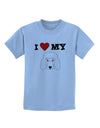I Heart My - Cute Poodle Dog - White Childrens T-Shirt by TooLoud-Childrens T-Shirt-TooLoud-Light-Blue-X-Small-Davson Sales