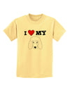 I Heart My - Cute Poodle Dog - White Childrens T-Shirt by TooLoud-Childrens T-Shirt-TooLoud-Daffodil-Yellow-X-Small-Davson Sales