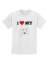 I Heart My - Cute Poodle Dog - White Childrens T-Shirt by TooLoud-Childrens T-Shirt-TooLoud-White-X-Small-Davson Sales