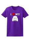 I Heart My - Cute Poodle Dog - White Womens Dark T-Shirt by TooLoud-Womens T-Shirt-TooLoud-Purple-X-Small-Davson Sales