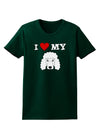 I Heart My - Cute Poodle Dog - White Womens Dark T-Shirt by TooLoud-Womens T-Shirt-TooLoud-Forest-Green-Small-Davson Sales