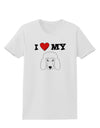I Heart My - Cute Poodle Dog - White Womens T-Shirt by TooLoud-Womens T-Shirt-TooLoud-White-X-Small-Davson Sales