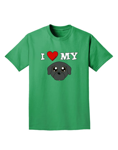 I Heart My - Cute Pug Dog - Black Adult Dark T-Shirt by TooLoud-Mens T-Shirt-TooLoud-Kelly-Green-Small-Davson Sales