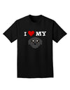 I Heart My - Cute Pug Dog - Black Adult Dark T-Shirt by TooLoud-Mens T-Shirt-TooLoud-Black-Small-Davson Sales