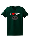 I Heart My - Cute Pug Dog - Black Womens Dark T-Shirt by TooLoud-Womens T-Shirt-TooLoud-Forest-Green-Small-Davson Sales