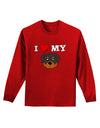 I Heart My - Cute Rottweiler Dog Adult Long Sleeve Dark T-Shirt by TooLoud-TooLoud-Red-Small-Davson Sales