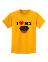 I Heart My - Cute Rottweiler Dog Childrens T-Shirt by TooLoud-Childrens T-Shirt-TooLoud-Gold-X-Small-Davson Sales