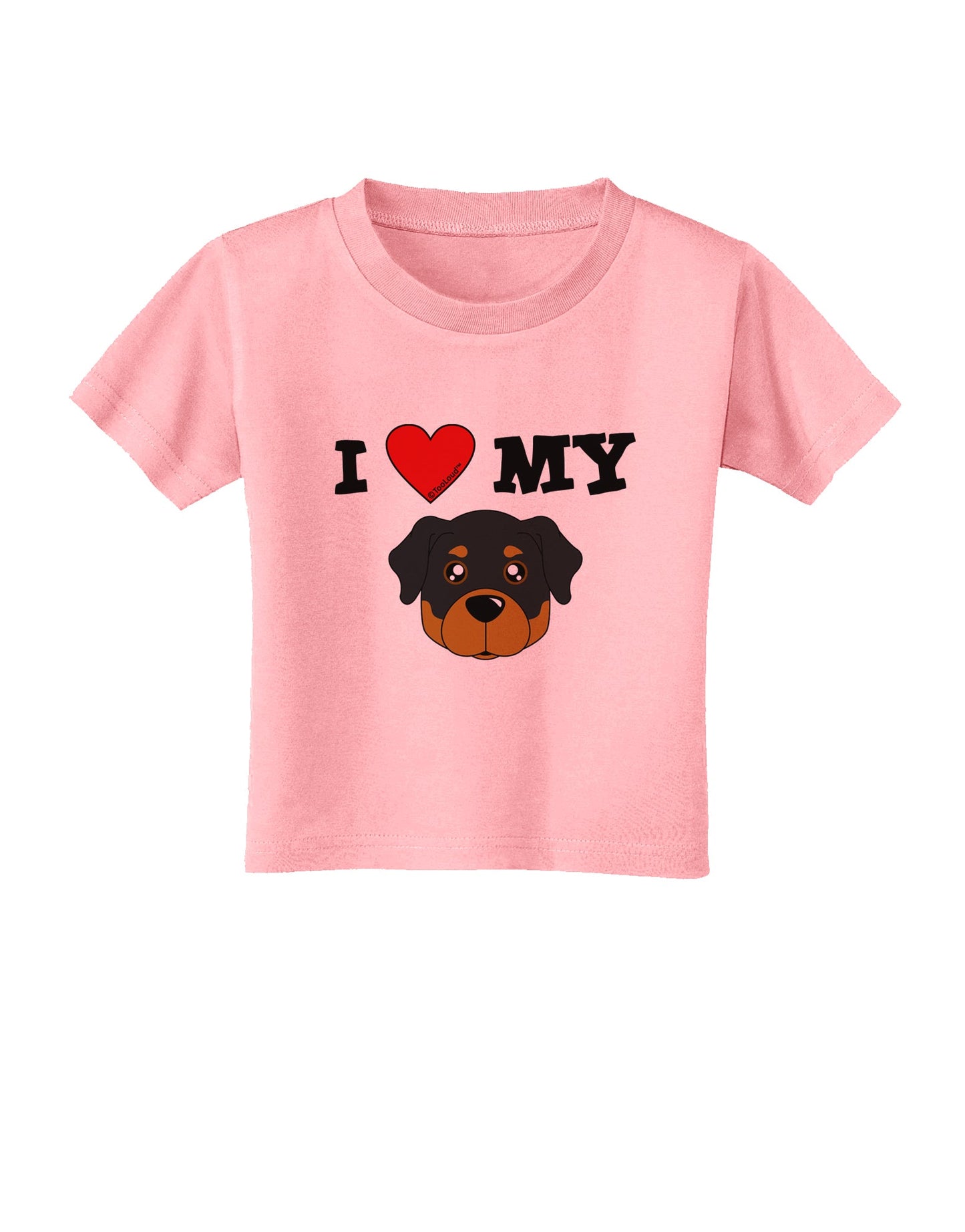 I Heart My - Cute Rottweiler Dog Toddler T-Shirt by TooLoud-Toddler T-Shirt-TooLoud-Candy-Pink-2T-Davson Sales