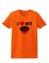 I Heart My - Cute Rottweiler Dog Womens T-Shirt by TooLoud-Womens T-Shirt-TooLoud-Orange-X-Small-Davson Sales