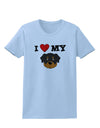 I Heart My - Cute Rottweiler Dog Womens T-Shirt by TooLoud-Womens T-Shirt-TooLoud-Light-Blue-X-Small-Davson Sales