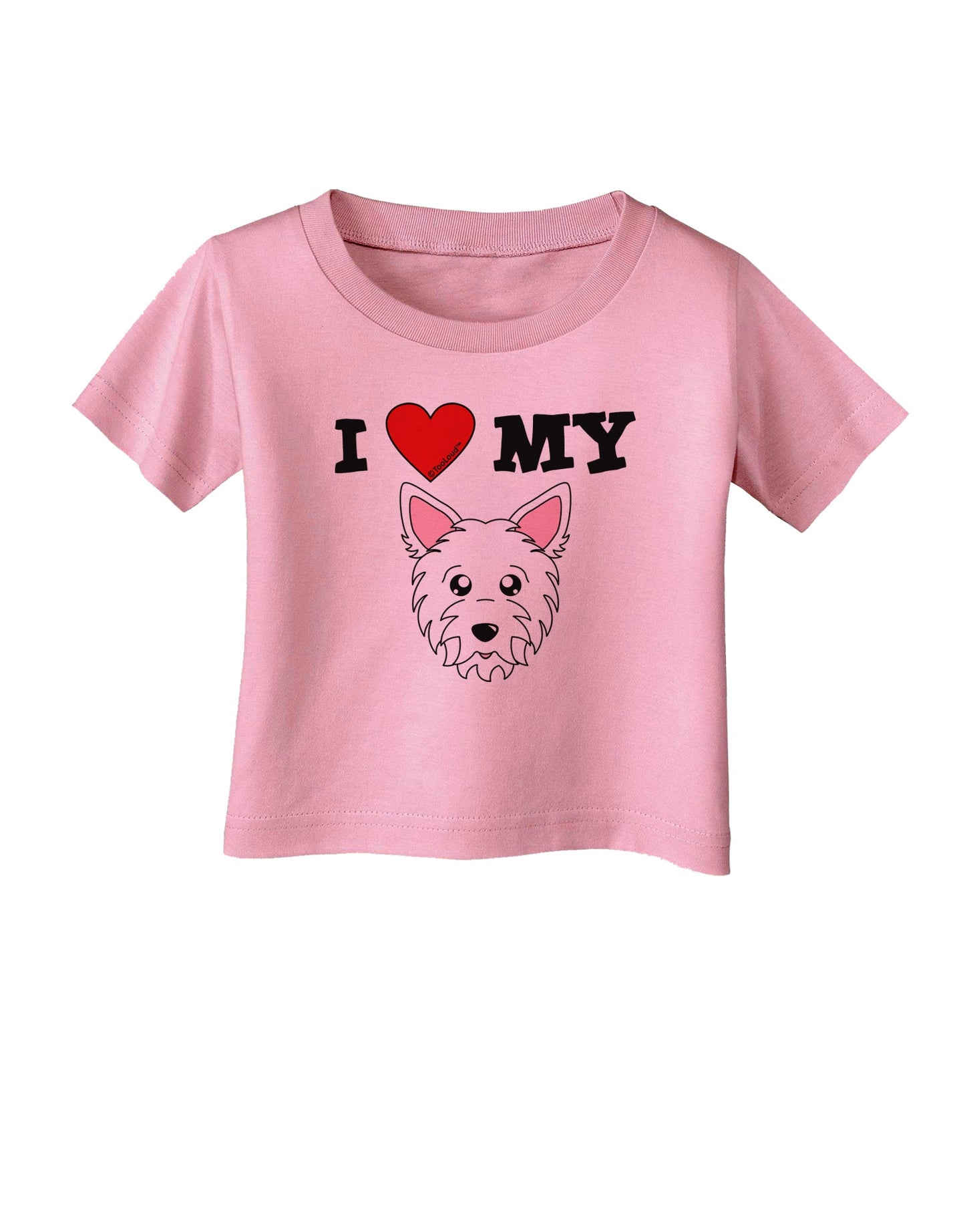 I Heart My - Cute Westie Dog Infant T-Shirt by TooLoud-Infant T-Shirt-TooLoud-Candy-Pink-06-Months-Davson Sales
