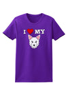 I Heart My - Cute Westie Dog Womens Dark T-Shirt by TooLoud-Womens T-Shirt-TooLoud-Purple-X-Small-Davson Sales