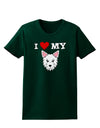 I Heart My - Cute Westie Dog Womens Dark T-Shirt by TooLoud-Womens T-Shirt-TooLoud-Forest-Green-Small-Davson Sales