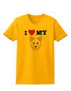 I Heart My - Cute Westie Dog Womens T-Shirt by TooLoud-Womens T-Shirt-TooLoud-Gold-X-Small-Davson Sales