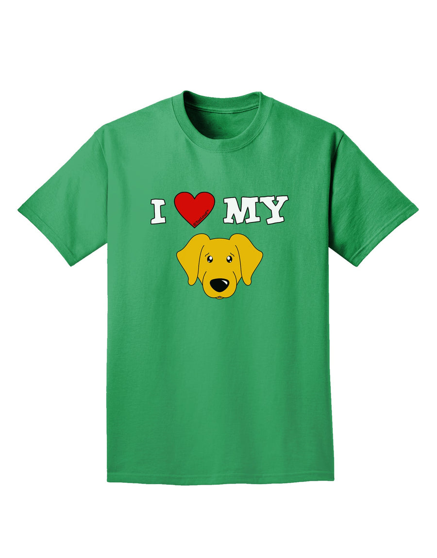 I Heart My - Cute Yellow Labrador Retriever Dog Adult Dark T-Shirt by TooLoud-Mens T-Shirt-TooLoud-Purple-Small-Davson Sales