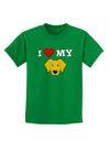 I Heart My - Cute Yellow Labrador Retriever Dog Childrens Dark T-Shirt by TooLoud-Childrens T-Shirt-TooLoud-Kelly-Green-X-Small-Davson Sales