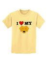 I Heart My - Cute Yellow Labrador Retriever Dog Childrens T-Shirt by TooLoud-Childrens T-Shirt-TooLoud-Daffodil-Yellow-X-Small-Davson Sales