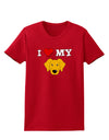 I Heart My - Cute Yellow Labrador Retriever Dog Womens Dark T-Shirt by TooLoud-Womens T-Shirt-TooLoud-Red-X-Small-Davson Sales