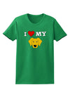 I Heart My - Cute Yellow Labrador Retriever Dog Womens Dark T-Shirt by TooLoud-Womens T-Shirt-TooLoud-Kelly-Green-X-Small-Davson Sales