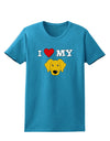 I Heart My - Cute Yellow Labrador Retriever Dog Womens Dark T-Shirt by TooLoud-Womens T-Shirt-TooLoud-Turquoise-X-Small-Davson Sales