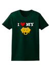 I Heart My - Cute Yellow Labrador Retriever Dog Womens Dark T-Shirt by TooLoud-Womens T-Shirt-TooLoud-Forest-Green-Small-Davson Sales