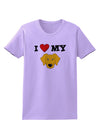 I Heart My - Cute Yellow Labrador Retriever Dog Womens T-Shirt by TooLoud-Womens T-Shirt-TooLoud-Lavender-X-Small-Davson Sales